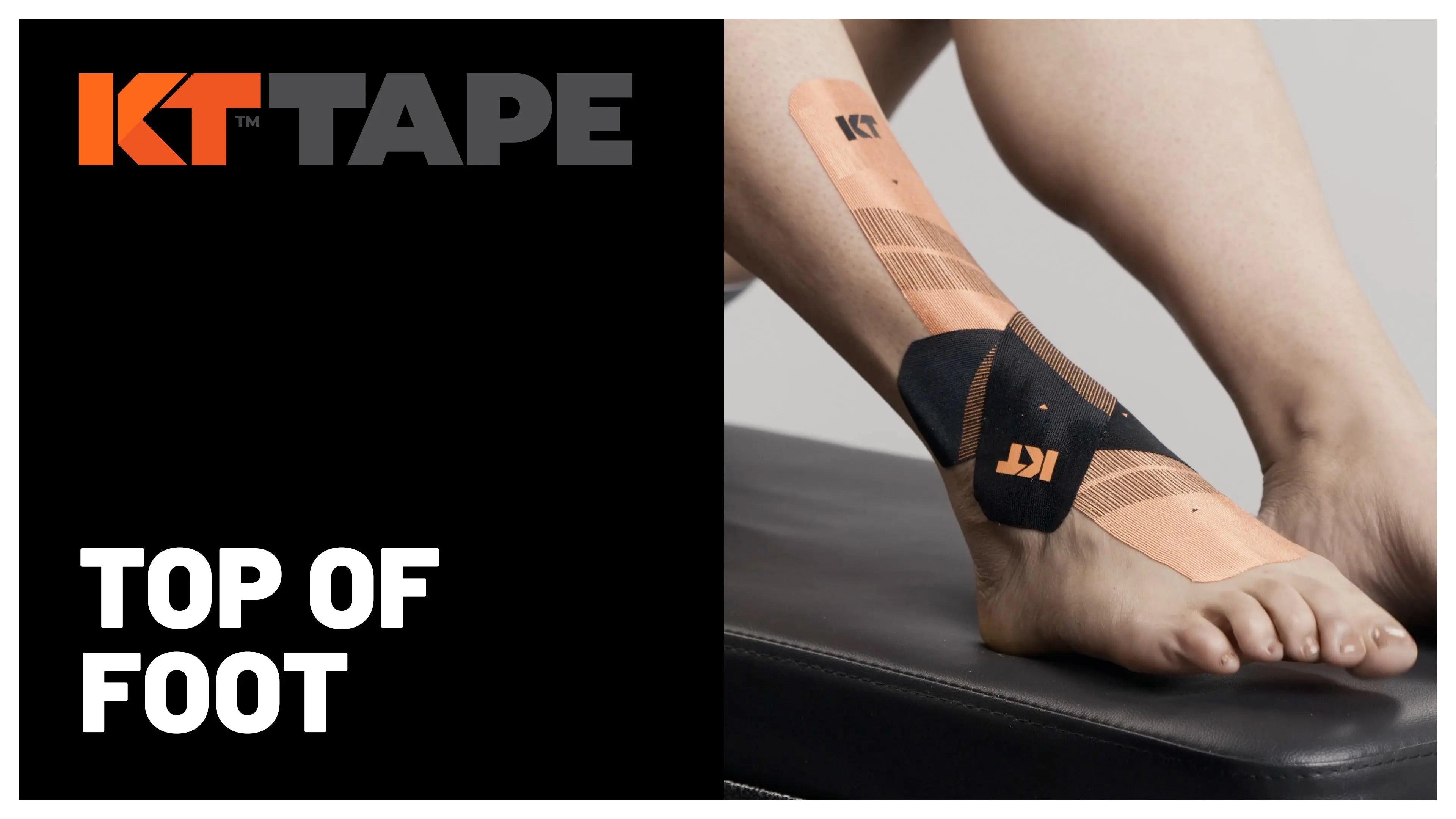 Top of Foot KT Tape | How to Wrap Foot for Tendonitis – KT Tape NZ