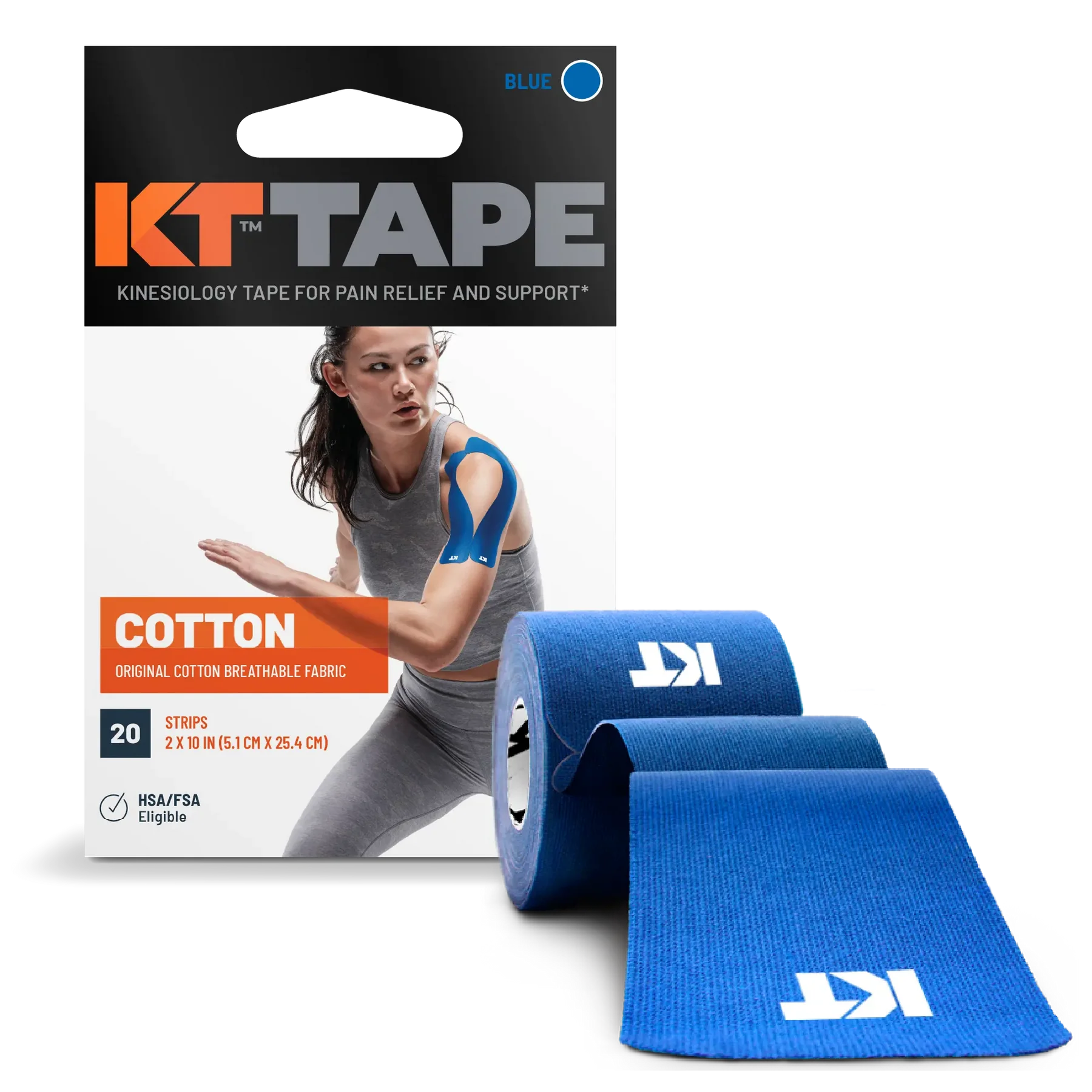 KT Tape Original Cotton 150 Strip 10" Precut